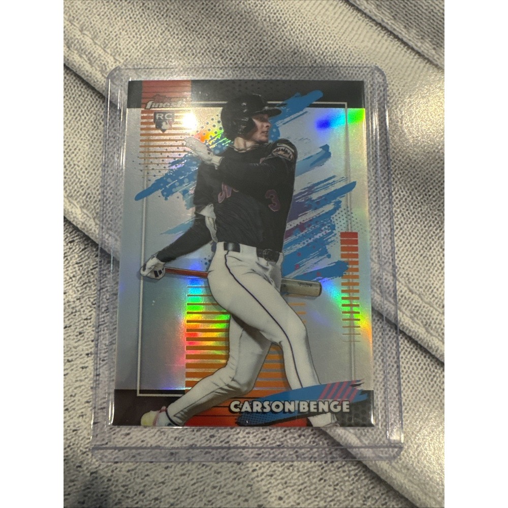 2026 Topps Finest Carson Benge #116 Rare Refractor RC + Base Rookie Card Lot